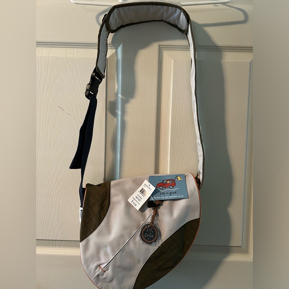 Life is Good - Smile Sling Crossbody Satchel - NWT